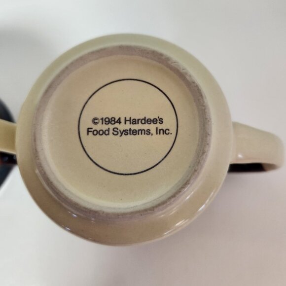 2 VTG Hardee Rise and Shine Homemade Biscuits Mugs 1984 - Picture 3 of 5